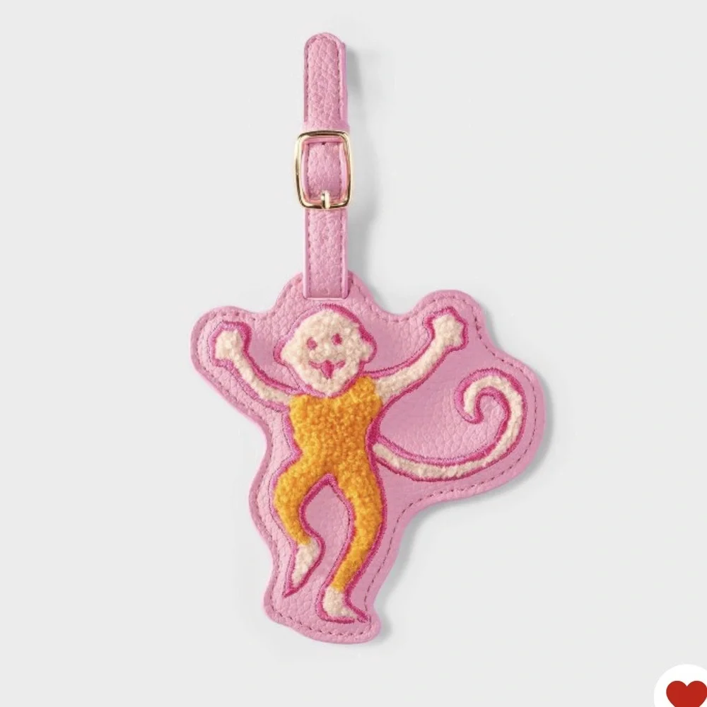 Roller Rabbit x target Lot of 2 Monkey luggage tags - Picture 2 of 5